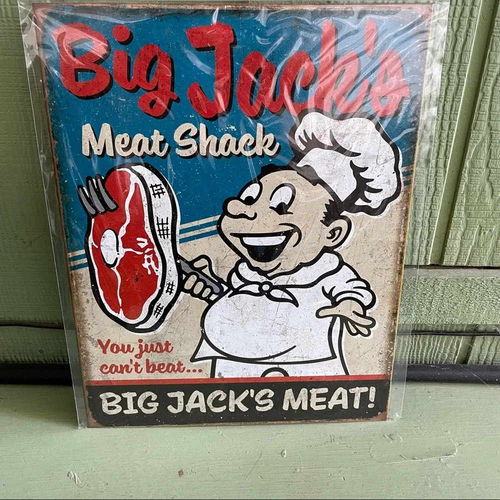 NEW Big Jack’s Meat Shack Metal Sign